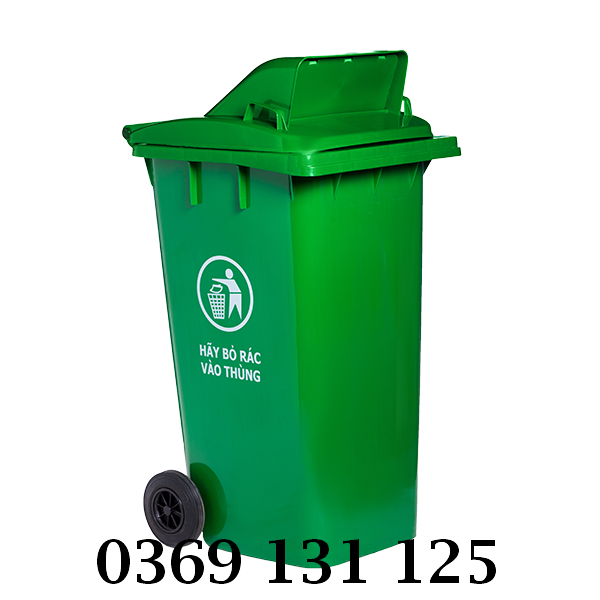 Địa chỉ phân phối thùng rác nhựa HDPE 240 L nắp hở giá rẻ nhất thị trường