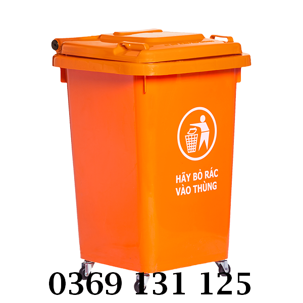 Thùng rác công cộng 60 L nắp kín dày dặn, bền đẹp vượt thời gian