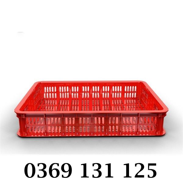 Thùng nhựa rỗng (sóng hở) HS010 bền đẹp, giá tốt màu đỏ