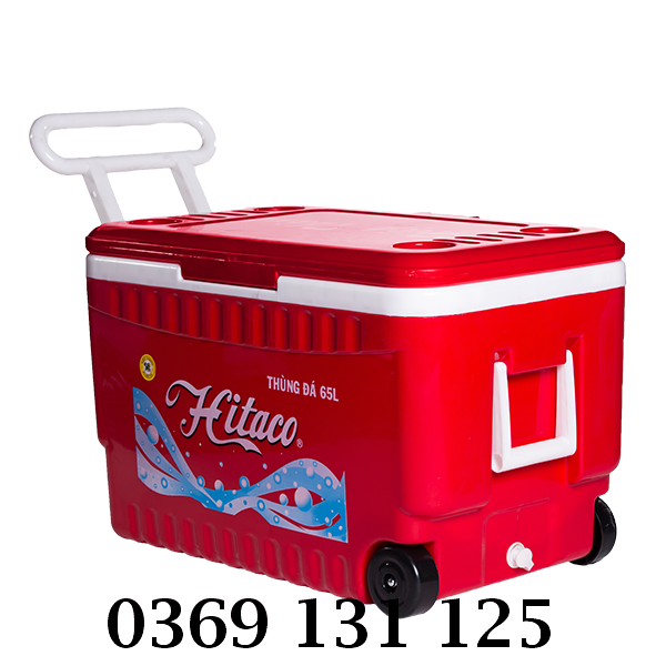 Thiết kế bánh xe tiện lợi cho thùng đá 65 L