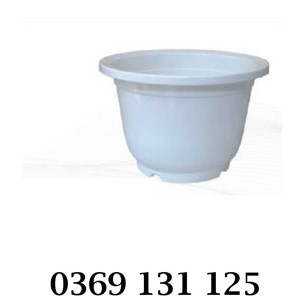 Chậu nhựa giả sứ kiểu dáng đẹp mắt, bền đẹp