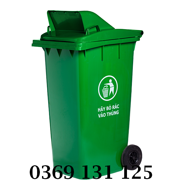 Thùng rác công cộng 240 L nắp hở bền đẹp, giá rẻ