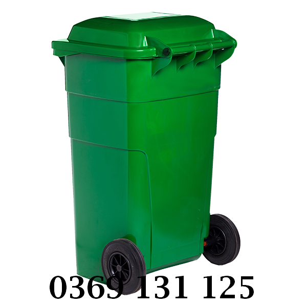 Thiết kế dày dặn, linh hoạt của thùng rác nhựa HDPE 150 L