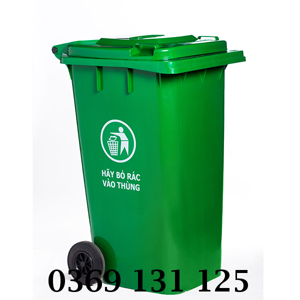 Thùng rác 240 L nắp kín bền đẹp vượt thời gian
