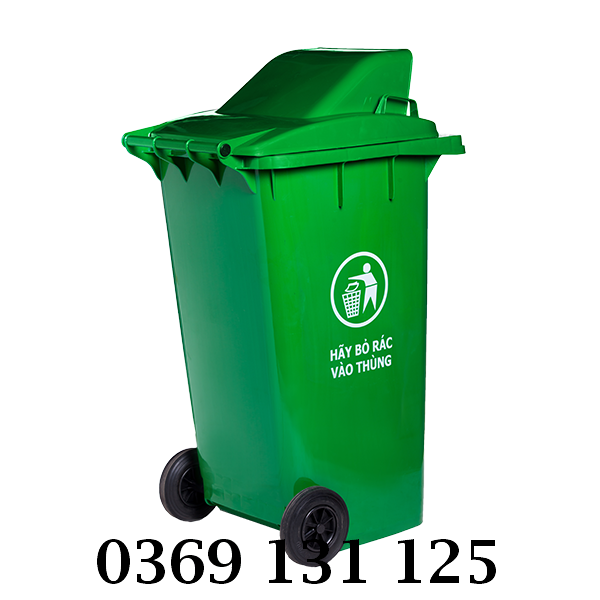 Mua thùng rác nhựa 240 L nắp hở bền đẹp, giá rẻ