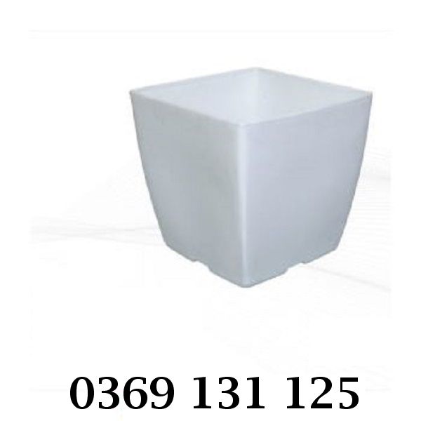Chậu nhựa tứ giác dày dặn, bền bỉ, giá siêu ưu đãi