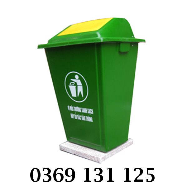 Thùng rác composite 60 L chính hãng, bền đẹp vượt thời gian